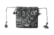 Bag (Needlework), England, 1601/25. Creator: Unknown