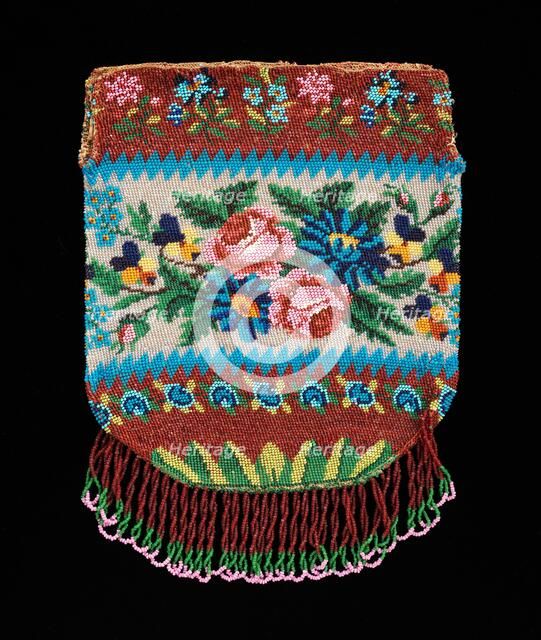 Bag, American, 1830-60. Creator: Unknown.