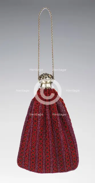 Bag, American, third quarter 19th century. Creator: Unknown.