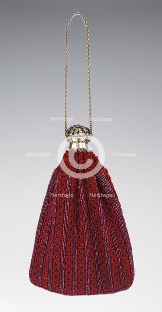 Bag, American, third quarter 19th century. Creator: Unknown.