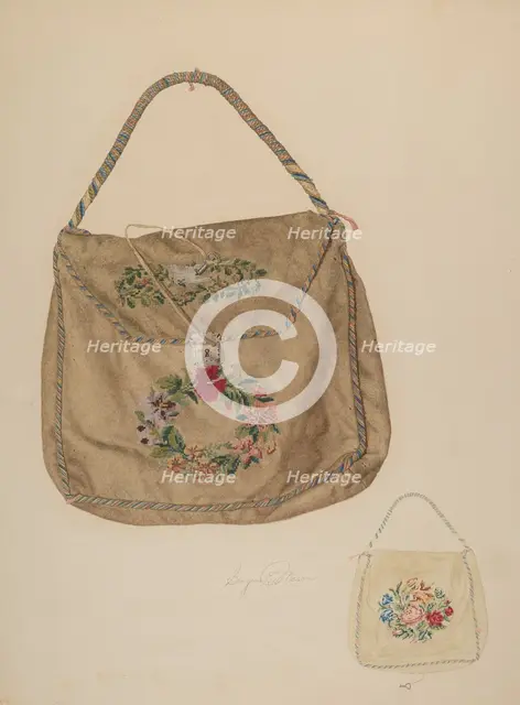Bag, c. 1941. Creator: Georgine E. Mason.