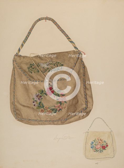 Bag, c. 1941. Creator: Georgine E. Mason.