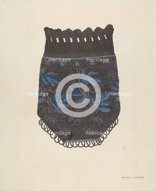 Bag, c. 1938. Creator: Frank C. Barks.