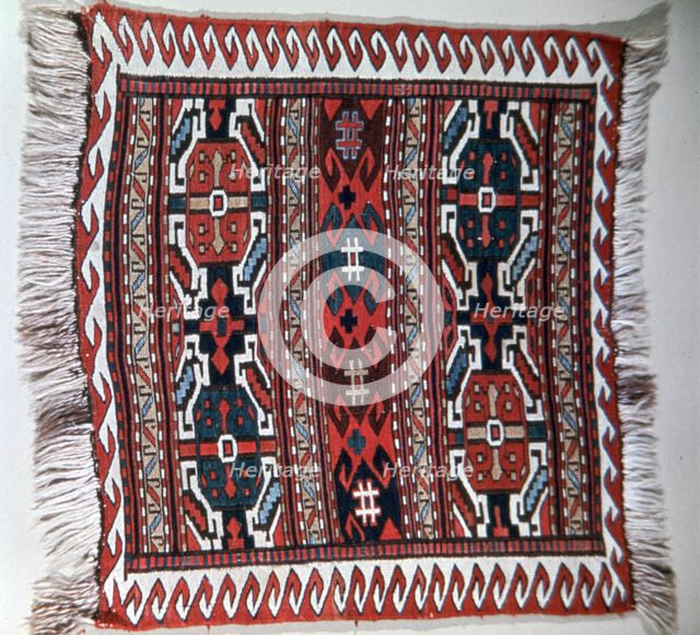 Bag face with soumak brocading, Caucasus. Artist: Unknown