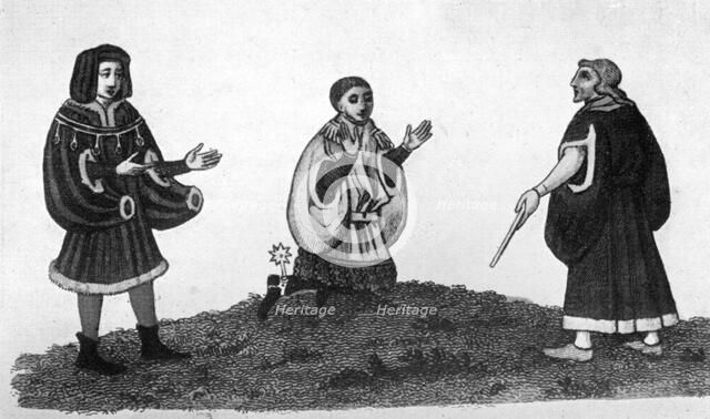 Bag sleeves, 15th century, (1910). Artist: Unknown