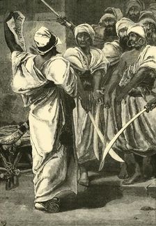 Bagaeus Delivering His Messages to the Persian Guard 1890. Creator: Unknown