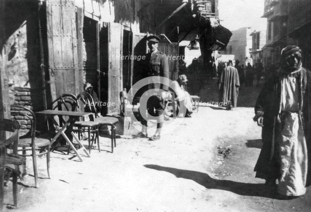 Baghdad bazaar, 1918. Artist: Unknown
