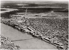 Baghdad from an aeroplane, Iraq, 1925. Artist: A Kerim