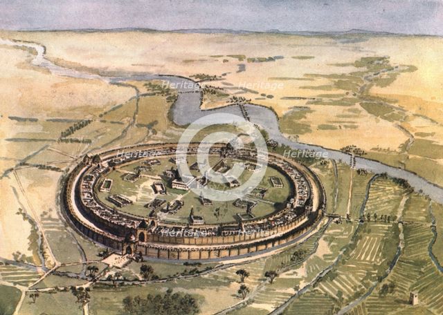 'Baghdad in the Days of Mansur', 1915. Creator: Edmund Sandars.