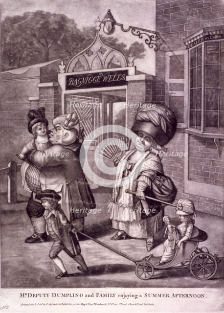 Bagnigge Wells, St Pancras, London, c1780. Artist: Anon