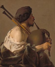 Bagpipe Player, 1624. Creator: Hendrick ter Brugghen