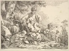 Bagpipes, mid to late 18th century. Creator: Jacques Gabriel Huquier