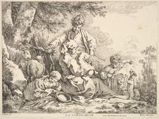 Bagpipes, mid to late 18th century. Creator: Jacques Gabriel Huquier