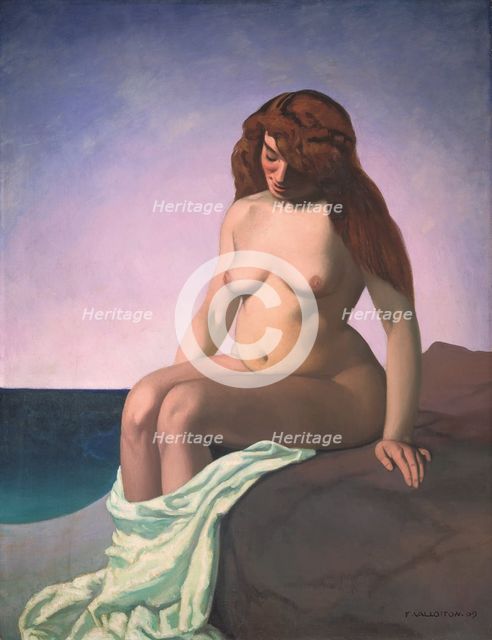 Baigneuse au rocher, 1909. Artist: Vallotton, Felix Edouard (1865-1925)