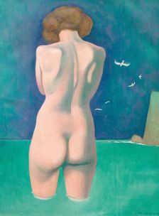 Baigneuse aux mouettes, 1919. Creator: Vallotton, Felix Edouard (1865-1925)