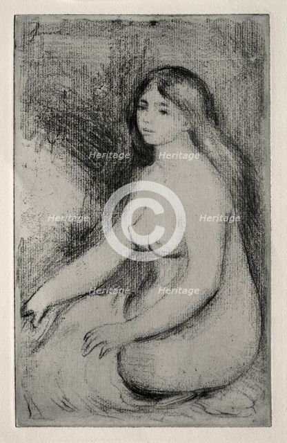 Baigneuse assise, c. 1905. Creator: Pierre-Auguste Renoir (French, 1841-1919).