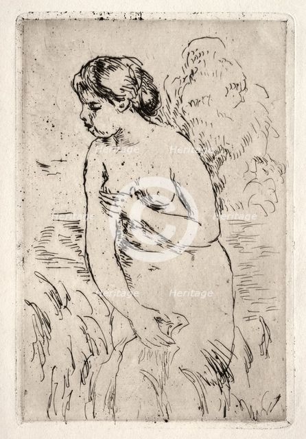 Baigneuse debout, à mi-jambes. Creator: Pierre-Auguste Renoir (French, 1841-1919).