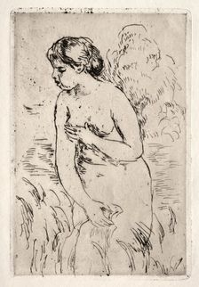 Baigneuse debout, à mi-jambes. Creator: Pierre-Auguste Renoir (French, 1841-1919)