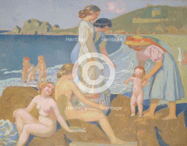 Baigneuses à Perros-Guirec , ca 1909-1912. Creator: Denis, Maurice (1870-1943).