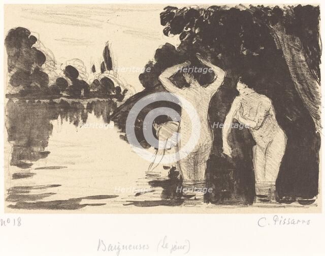 Baigneuses, c. 1895. Creator: Camille Pissarro.