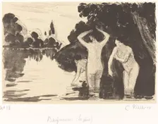 Baigneuses, c. 1895. Creator: Camille Pissarro