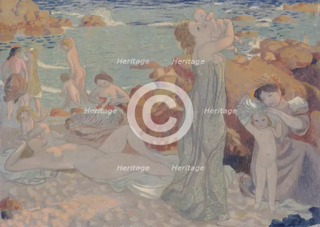 Baigneuses, plage du Pouldu, 1899. Creator: Denis, Maurice (1870-1943).