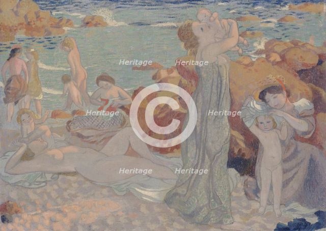 Baigneuses, plage du Pouldu, 1899. Creator: Denis, Maurice (1870-1943).
