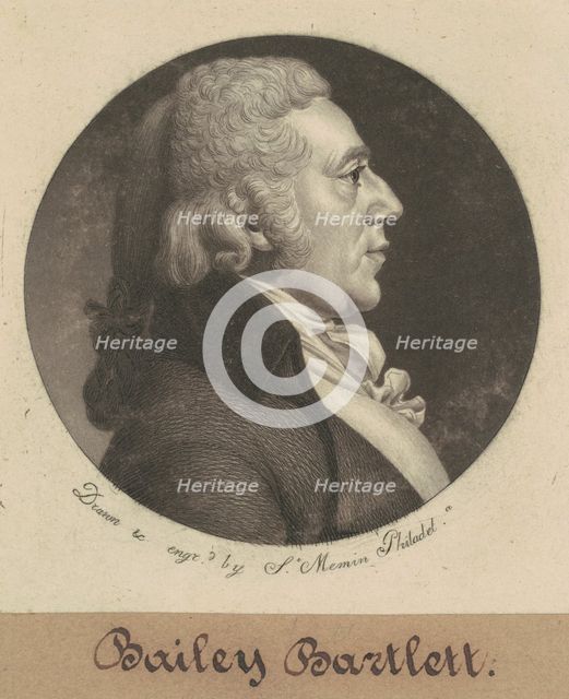 Bailey Bartlett, 1800. Creator: Charles Balthazar Julien Févret de Saint-Mémin.