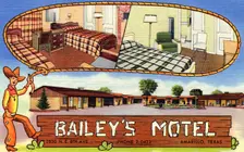 Bailey's Motel, Amarillo, Texas, USA, 1950