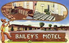Bailey's Motel, Amarillo, Texas, USA, 1950