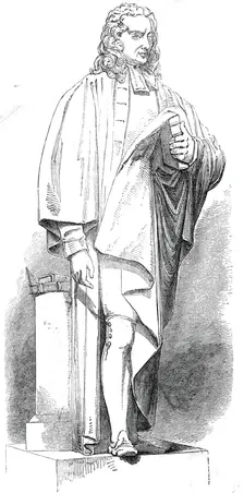 Baily's statue of Dr. Watts, 1845. Creator: Unknown