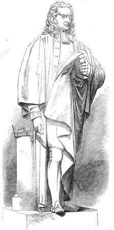 Baily's statue of Dr. Watts, 1845. Creator: Unknown