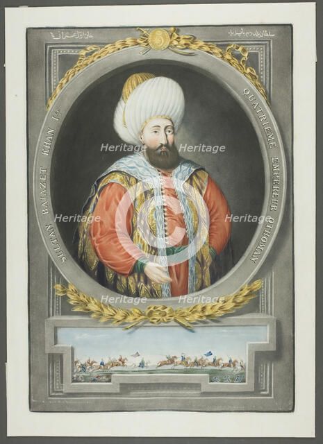 Bajazet Kahn I, from Portraits of the Emperors of Turkey, 1815. Creator: John Young.