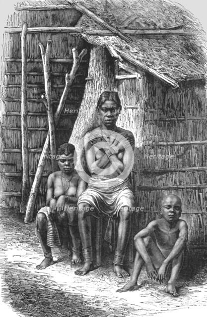 ''Bakalai women and children; The Gaboon.', 1875. Creator: Unknown.
