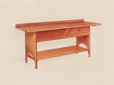 Bake Room Table, c. 1936. Creator: Alfred H. Smith