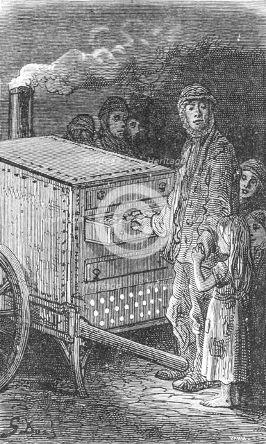'Baked Potatoe Man', 1872.  Creator: Gustave Doré.