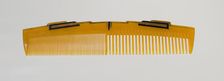 Bakelite comb from dresser set owned by Lena Horne, mid 20th Century. Creator: Agalin