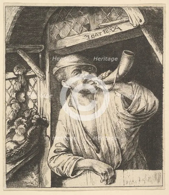 Baker Blowing Horn, 1610-85. Creator: Unknown.