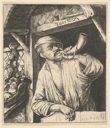 Baker Blowing Horn, 1610-85. Creator: Unknown