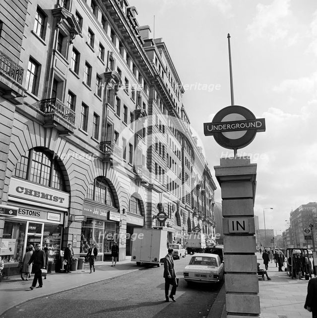 Baker Street underground station, London, 1960-1972. Artist: John Gay