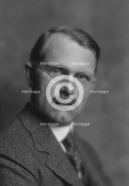 Baker, Ray Stannard, Mr., portrait photograph, 1914 Nov. 23. Creator: Arnold Genthe.