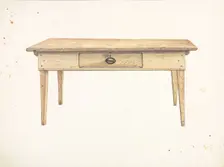 Baker's Table, c. 1937. Creator: Earl Butlin