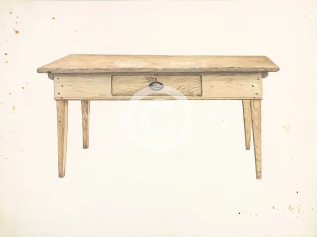 Baker's Table, c. 1937. Creator: Earl Butlin.