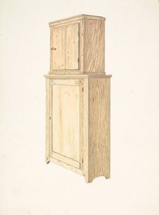 Baker's Cabinet, c. 1937. Creator: Unknown