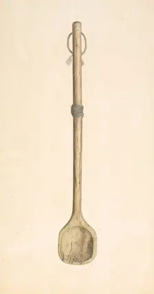 Baker's Mixing Spoon, c. 1939. Creator: Paul Poffinbarger