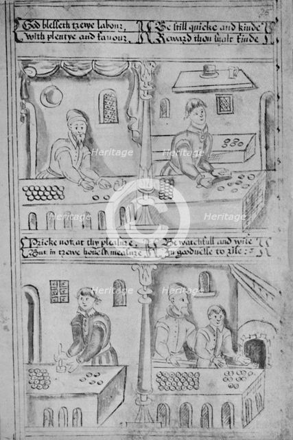 'Bakers at Work (MS. Add. 34, 605)', 1903. Artist: Unknown.