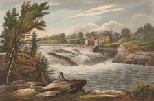 Baker's Falls (No. 8 of The Hudson River Portfolio), 1823-24. Creator: John Hill