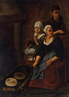 Baking of Flat Cakes, 1650. Creator: Bartolomé Esteban Murillo
