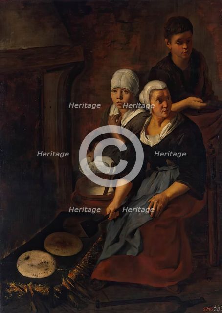 Baking of Flat Cakes, 1650. Creator: Bartolomé Esteban Murillo.