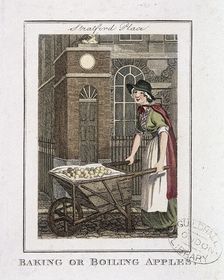 Baking or Boiling Apples Cries of London, 1804. Artist: Anon